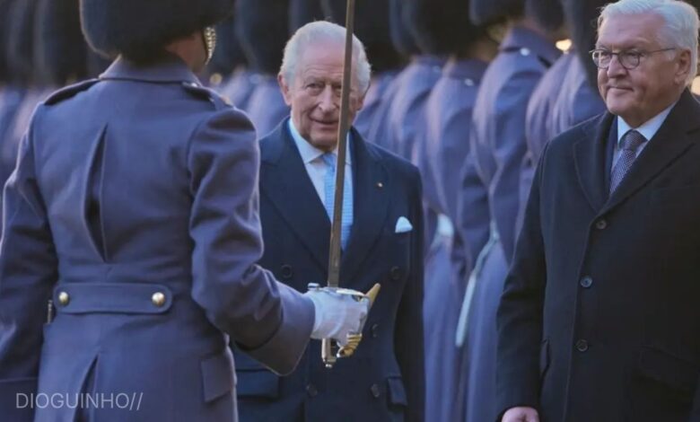 Pompa em Windsor: Carlos III recebe Frank-Walter Steinmeier na primeira visita de Estado alemã em 27 anos
