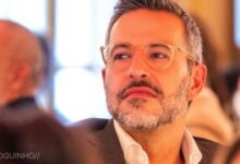 Pedro Benevides surpreende no ‘Em Família’ vestido de urso branco