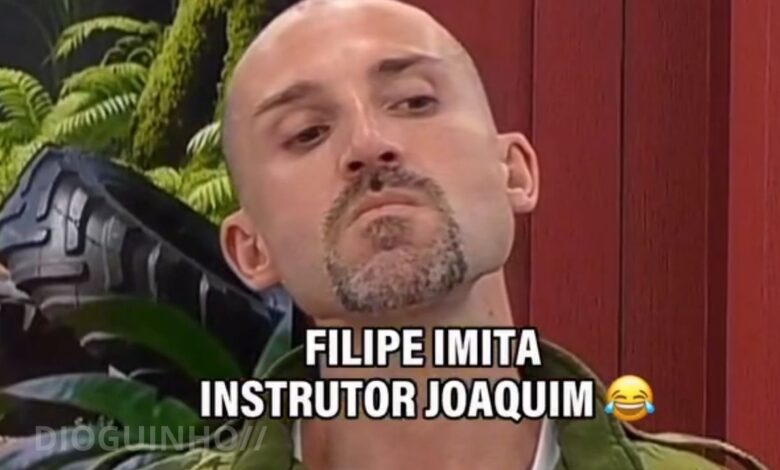 1ª Companhia. Filipe Delgado brinca com o fogo e imita o Instrutor Joaquim "às escondidas"