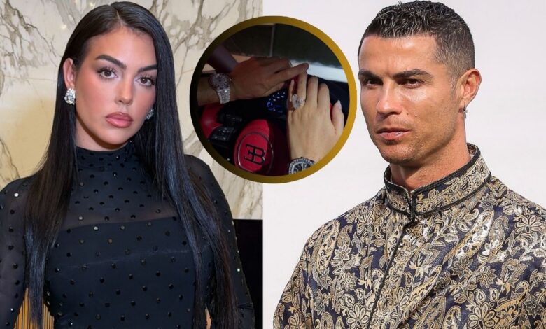 Georgina Rodríguez e Cristiano Ronaldo exibem imagem de 10 milhões de euros