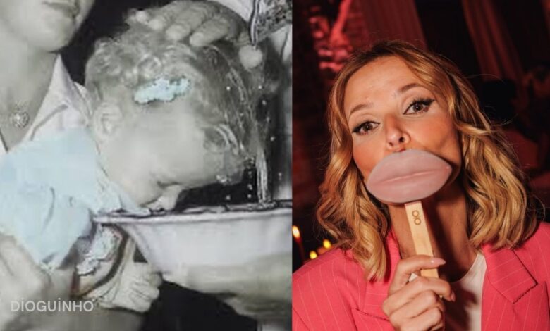 Cristina Ferreira celebra Dia da Mulher com foto de infância: "Até o meu batizado foi de azul"