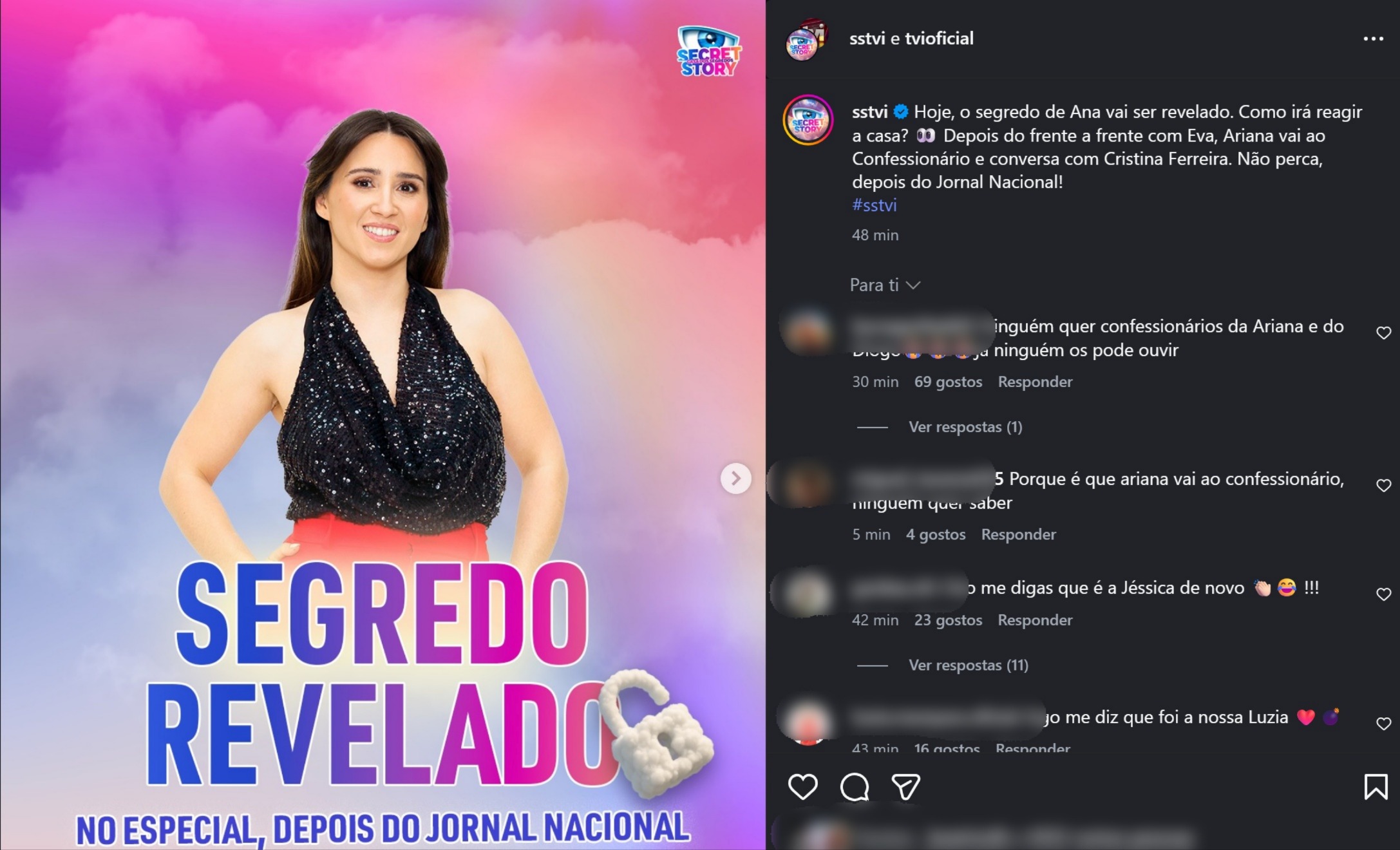 Durante o 'Especial': Segredo de Ana é desvendado na «casa» e Ariana vai ao confessionário!