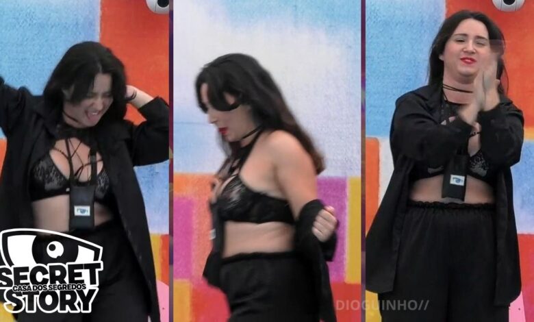 Ana surpreende finalistas com discurso emocionante em lingerie no Secret Story 10