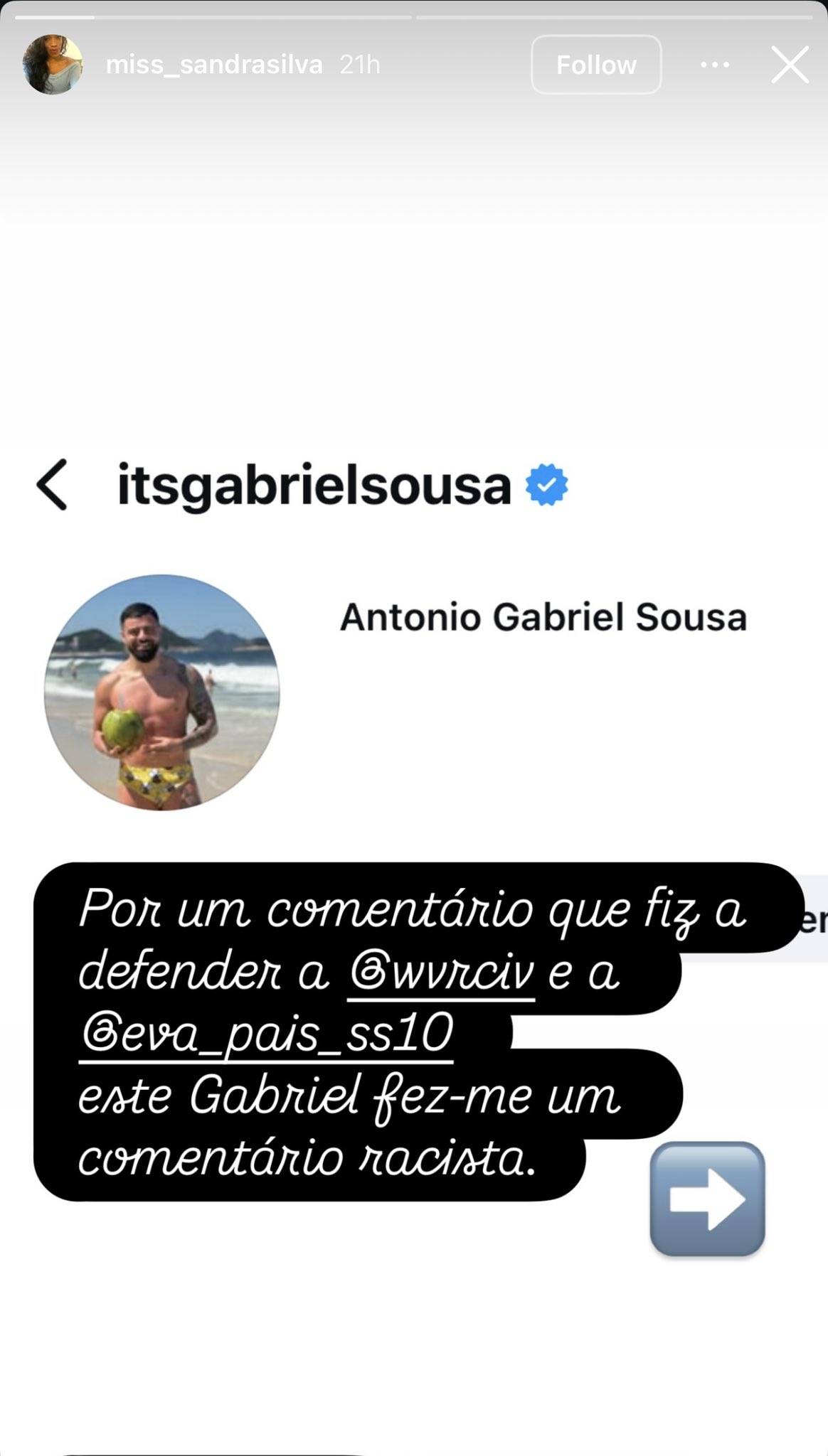 Gabriel Sousa acusado de racismo após exposição de mensagens
