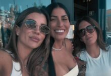 Jéssica Jeremias partilha luxo, amigos e filhos e Wilson Manafá ausente no reencontro