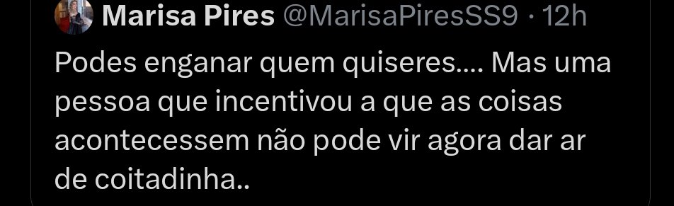 Marisa justifica insinuação criminosa sobre o marido como estratégia após comentário polémico sobre Eva