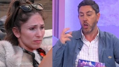 Adriano Silva Martins dá puxão de orelhas à Liliana após barraco por fatia de queijo: "Presta-te para outro papel"