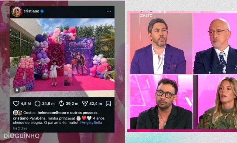 Entre a alegria da festa e a saudade de Ángel: A festa da filha de Ronaldo comentada no V+ Fama
