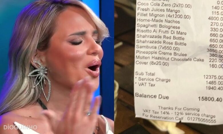Apanhada na mentira? Eis a fatura que Daniela Santo publicou para dar "uma de rica"