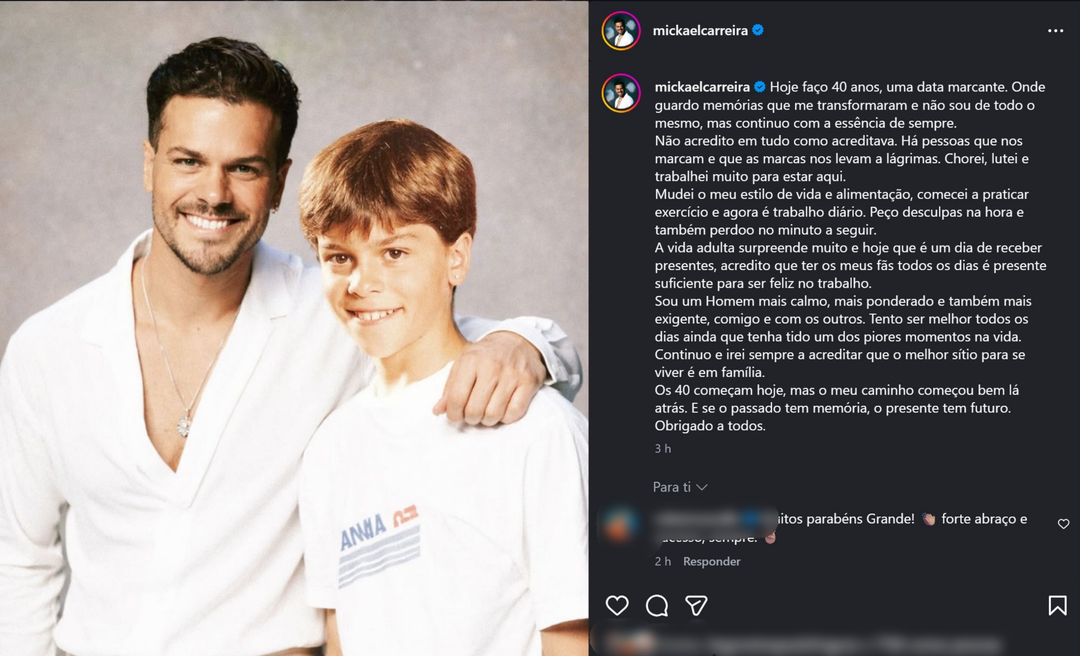 Mickael Carreira aos 40: Uma Jornada de Lágrimas, Luta e Renovação