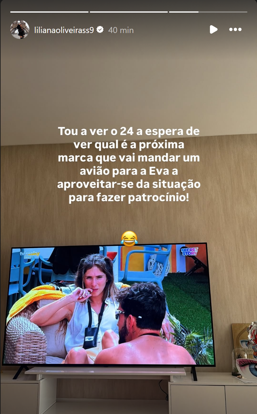 Liliana Oliveira denuncia "marketing" em torno da dor de Eva na Casa dos Segredos 10