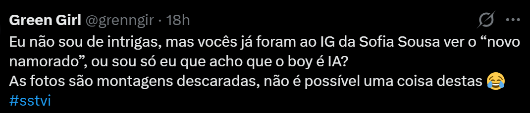 A foto do namorado de Sofia Sousa que está a deixar o público em 'choque'!