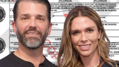 Donald Trump Jr. troca alianças com Bettina Anderson numa cerimónia reservada