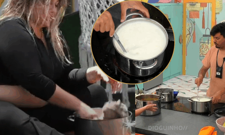 Concorrentes do "Desafio Final" prepararam arroz de marisco no tacho 'das cuecas'