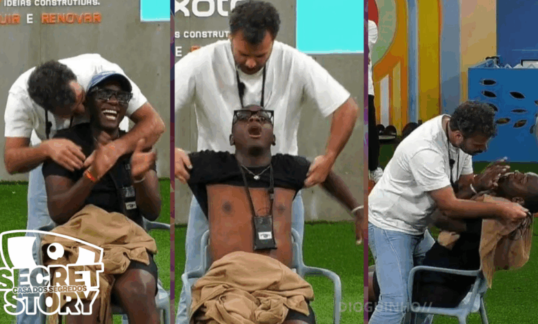 João Ricardo surpreende com 'lap dance' sensual a Leomarte no "Desafio Final"
