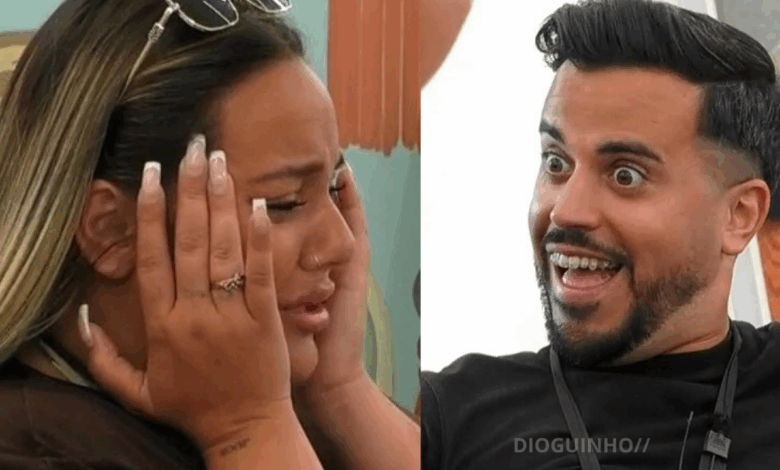 Flávia (Nufla) chora compulsivamente e acusa Pedro Jorge de a 'tratar mal' no "Desafio Final"