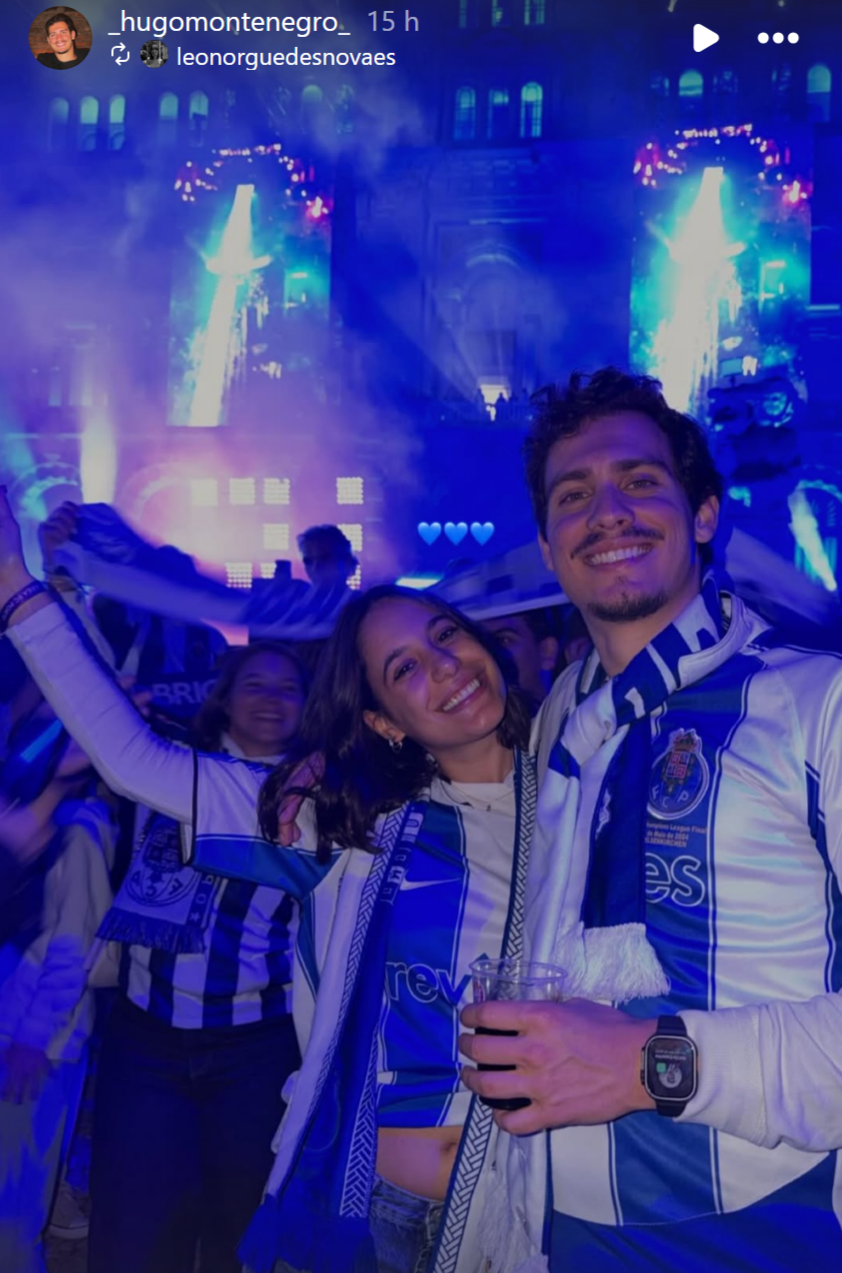 Filho do primeiro-ministro festeja campeonato do FC Porto em boa companhia