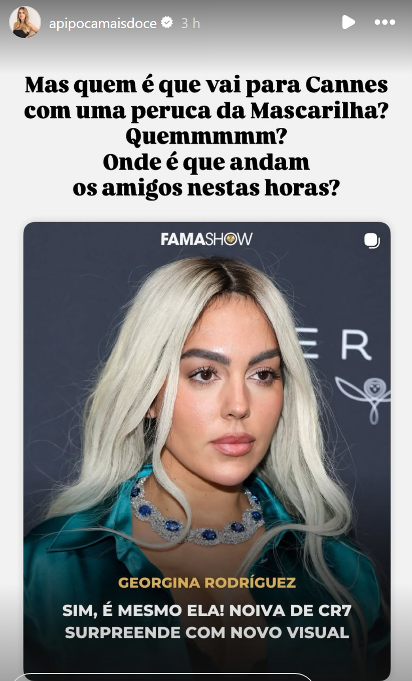 Georgina Rodríguez muda radicalmente de look e Ana Garcia Martins 'não perdoa' o novo visual