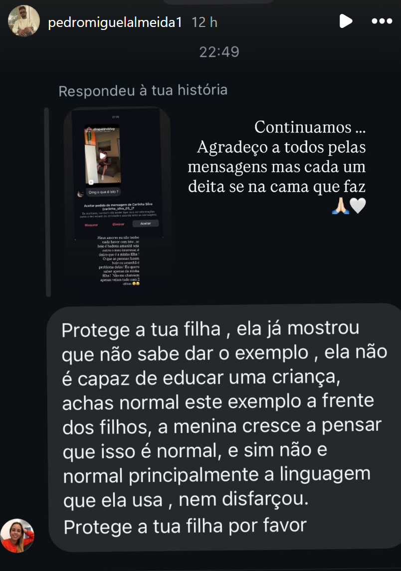 Ex-namorado de Bernardina Brito quebra o silêncio após vídeo polémico