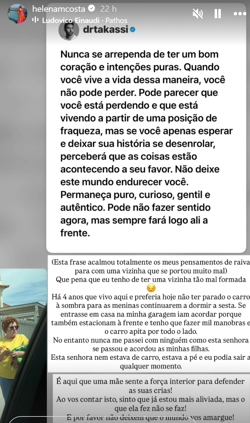 Ataque na rua de casa: Vizinha de Helena Costa acorda filhas da atriz aos gritos