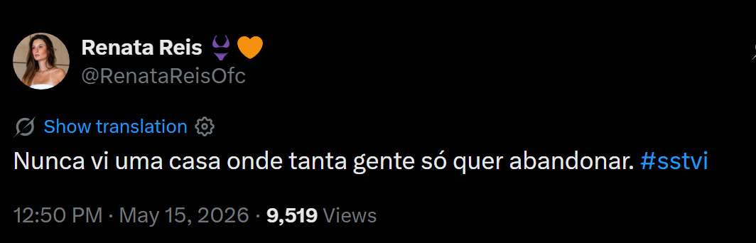 Renata Reis 'arrasa' concorrentes que ameaçam abandonar "Desafio Final": "Só querem receber o dinheiro"