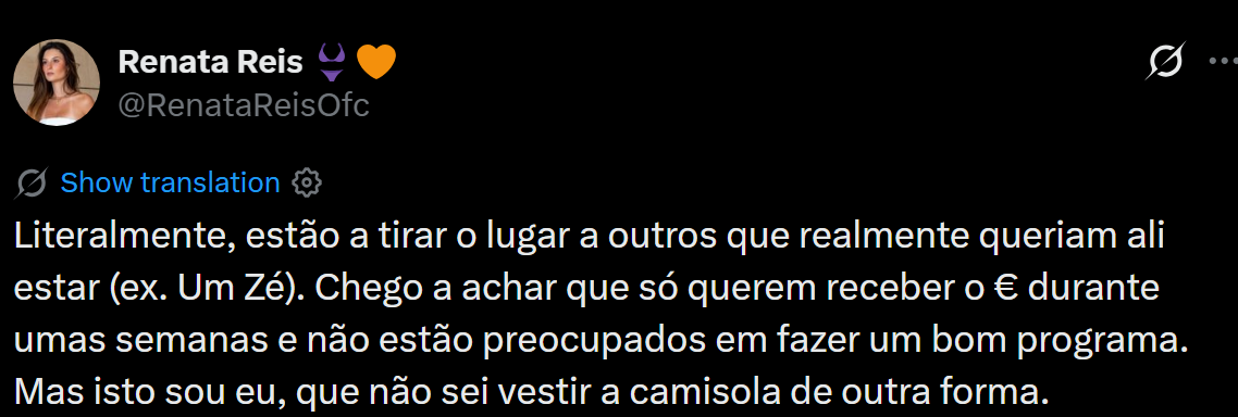 Renata Reis 'arrasa' concorrentes que ameaçam abandonar "Desafio Final": "Só querem receber o dinheiro"