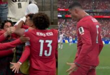 Cristiano Ronaldo marca golo ao sexto minuto em frente ao Uzbequistão