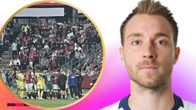 Novo susto para Christian Eriksen: Cai inanimado durante Dinamarca-Ucrânia