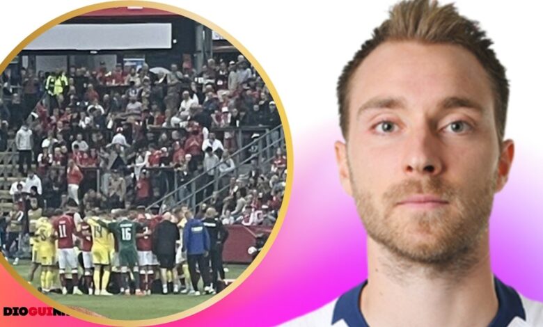 Novo susto para Christian Eriksen: Cai inanimado durante Dinamarca-Ucrânia