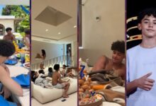 Georgina Rodríguez declara-se ao filho mais velho de Cristiano Ronaldo em dia de festa