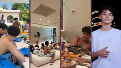 Georgina Rodríguez declara-se ao filho mais velho de Cristiano Ronaldo em dia de festa