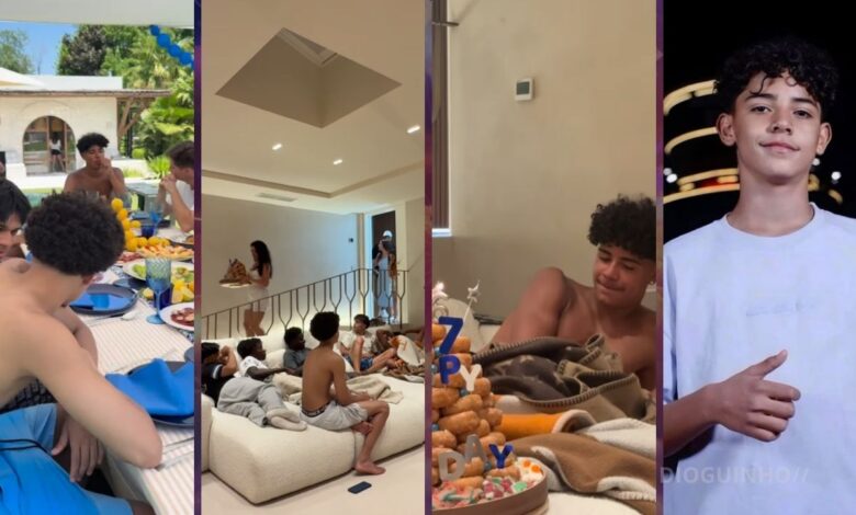 Georgina Rodríguez declara-se ao filho mais velho de Cristiano Ronaldo em dia de festa