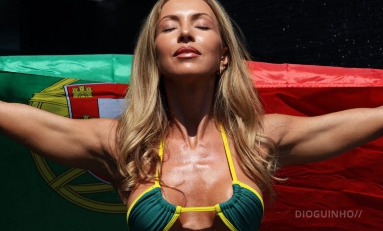 Laura Figueiredo exibe curvas e explica apoio à seleção nacional: "Quero ver Portugal campeão"