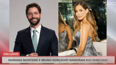 Mariana Monteiro e Bruno Gonçalves apanhados em clima romance nas marchas de Lisboa