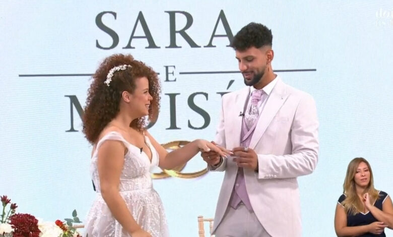 Sara Sistelo e Moisés Figueira casaram-se em direto no 'Dois às 10' da TVI