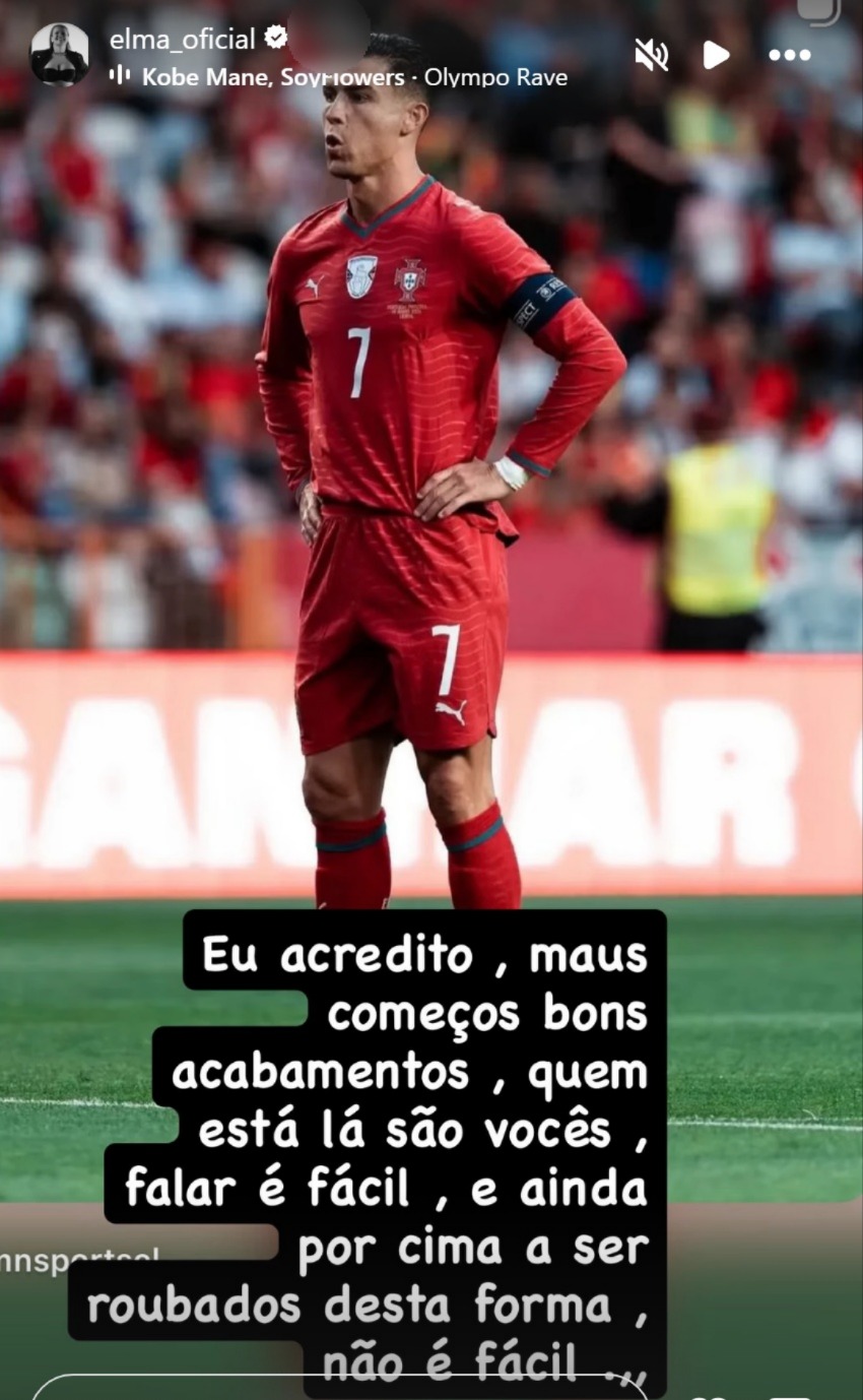 Elma Aveiro indignada com a arbitragem após empate de Portugal: "A ser roubados desta forma"