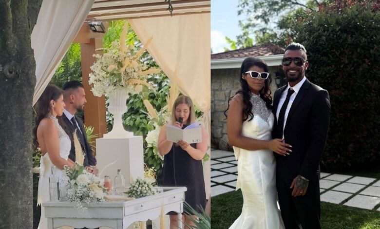 Novas imagens do casamento de Bruno Savate que contou com vários famosos