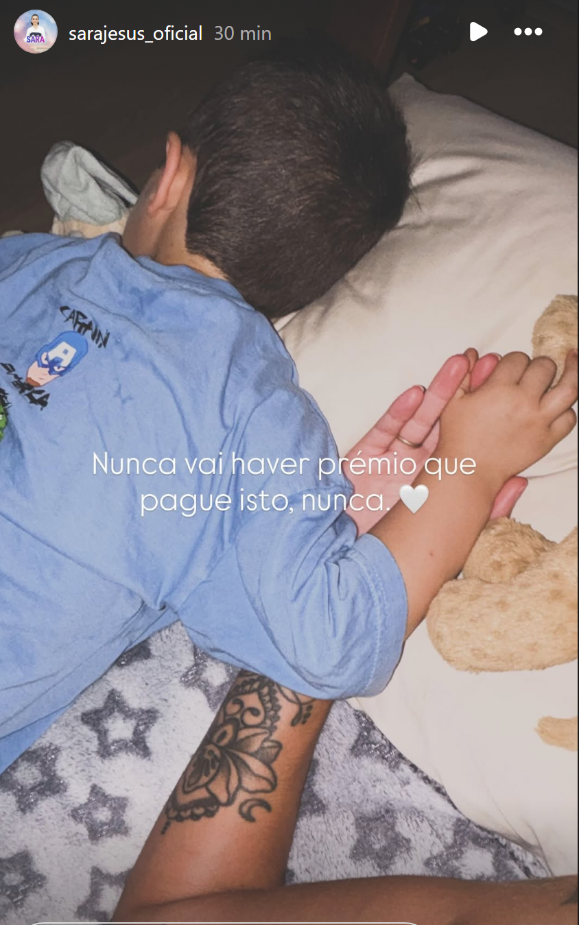 Sara Jesus partilha reencontro com o filho: "Nunca vai haver prémio que pague isto"