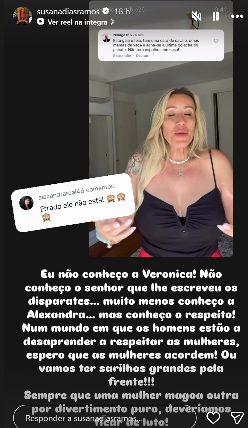 Susana Dias Ramos perplexa com ataques a Verónica Eusébio: "Espero que as mulheres acordem!"