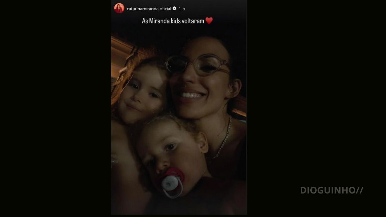 "As Miranda kids voltaram": Catarina Miranda mostra-se ao lado das filhas de Sérgio Duarte