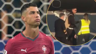 Cristiano Ronaldo evita adeptos no aeroporto e segue direto para aeronave particular (Vídeo)