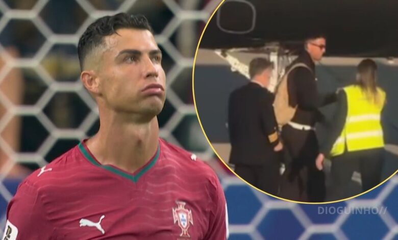 Cristiano Ronaldo evita adeptos no aeroporto e segue direto para aeronave particular (Vídeo)