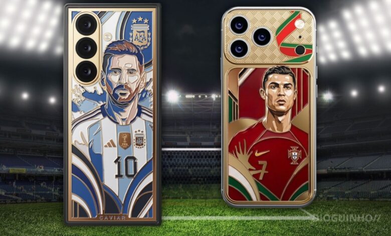 Marca lança telemóveis de luxo inspirados em Cristiano Ronaldo e Messi