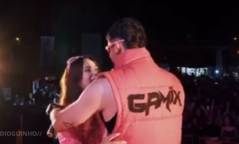 Eva Pais e DJ Gamïx confirmam namoro em palco (vídeo)