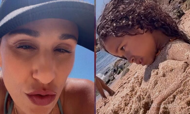 Rita Pereira em 'choque' com Lonô em dia de praia: "Quem é a criança que fica assim?"