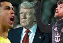 Donald Trump elogia Messi e Cristiano Ronaldo e brinca: "Têm vidas muito mais fáceis do que a minha"