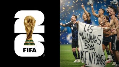 Argentina arrisca castigo da Fifa após jogadores exibirem faixa política em campo
