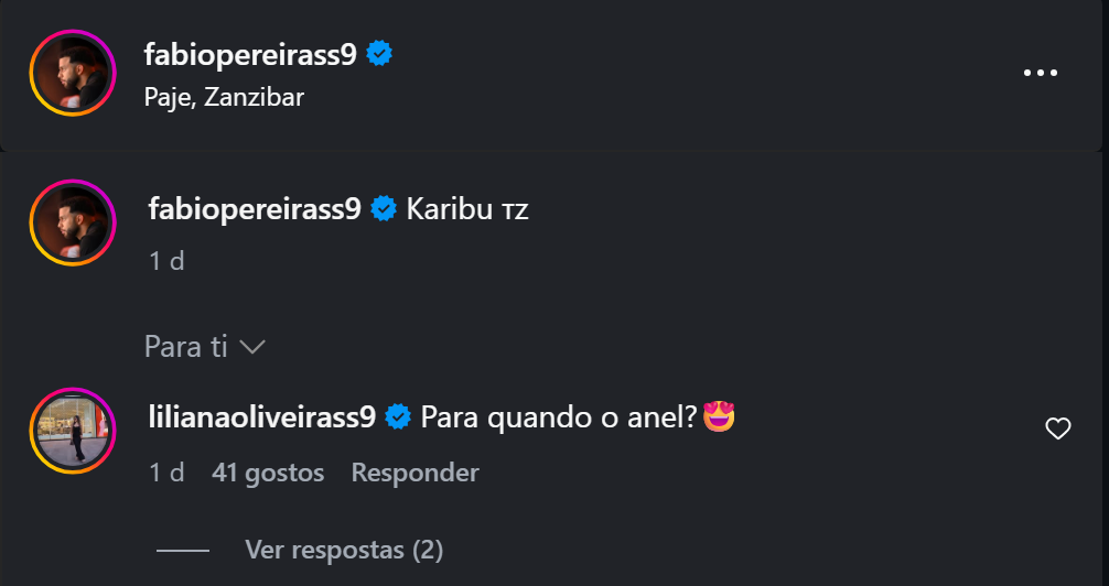 Liliana Oliveira pede anel de noivado a Fábio e Catarina Miranda deixa aviso: "quem trai, trai sempre"