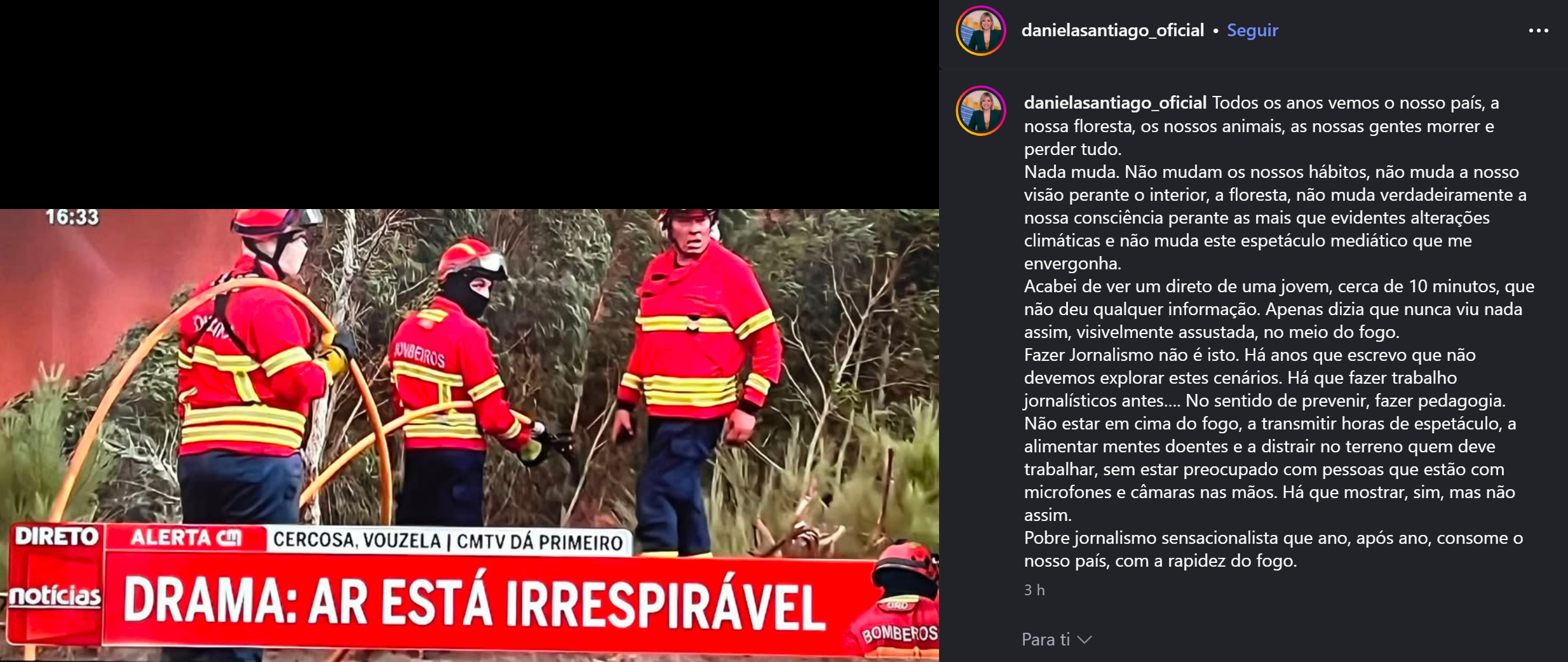 Daniela Santiago acusa CMTV de sensacionalismo e Tânia Laranjo não tarda a responder!