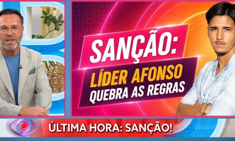 Última Hora: Afonso vai ser alvo de sanção no «Big Brother Verão»